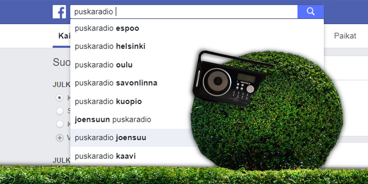 Puskaradio puskassa