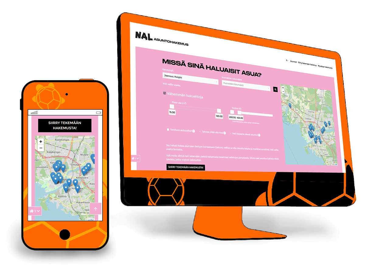 Kätevää asuntohakua kaikilla laitteilla